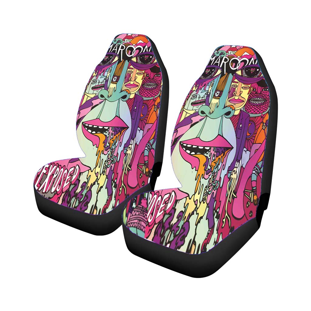 Maroon 5 Art Quote Rear Car Seat Covers