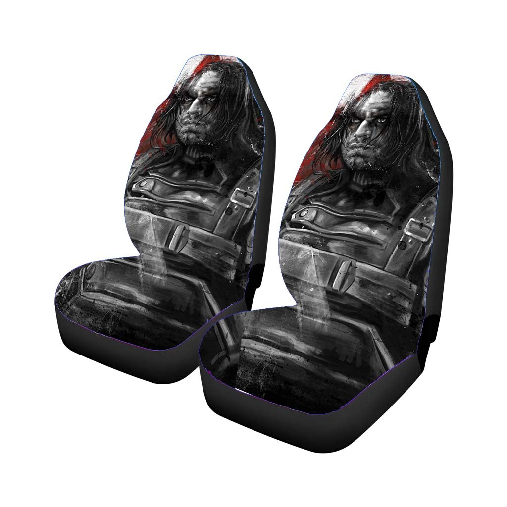 Marvel Bucky Rear Car Seat Covers