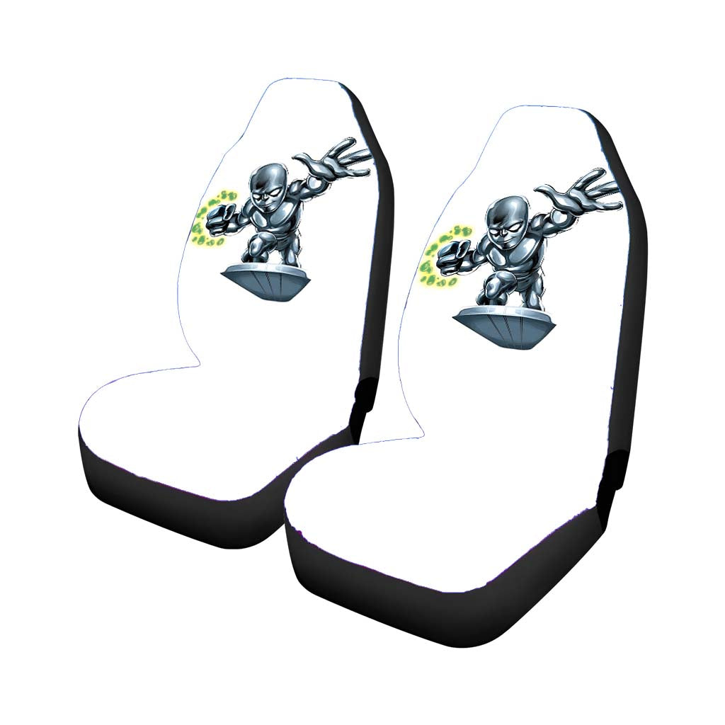 Marvel Super Hero Squad Chibi Silver Surfer Rear Car Seat Covers