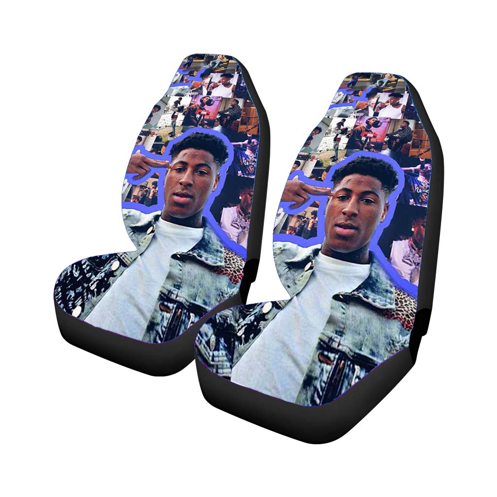 Youngboy Nba Collage 3 Rear Car Seat Covers