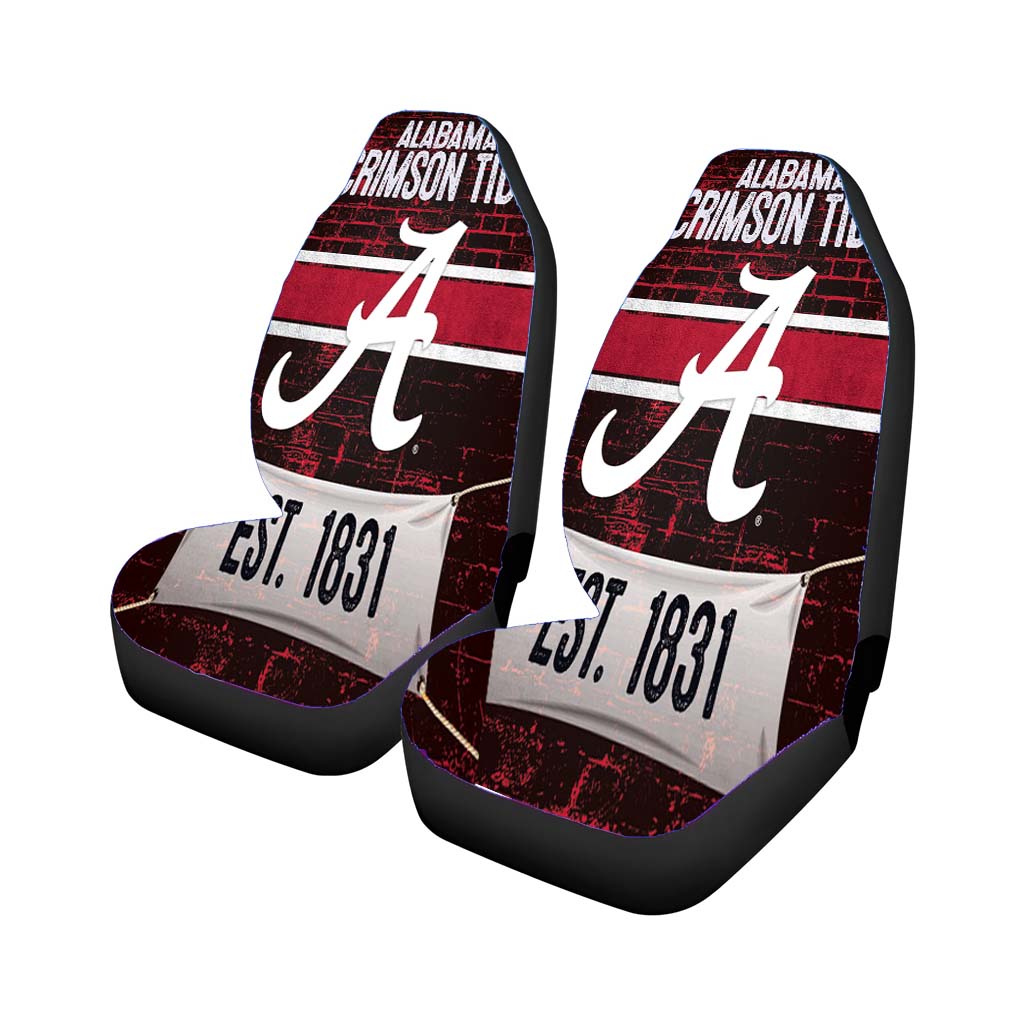 Alabama Crimson Tide Est 1831 Car Seat Covers