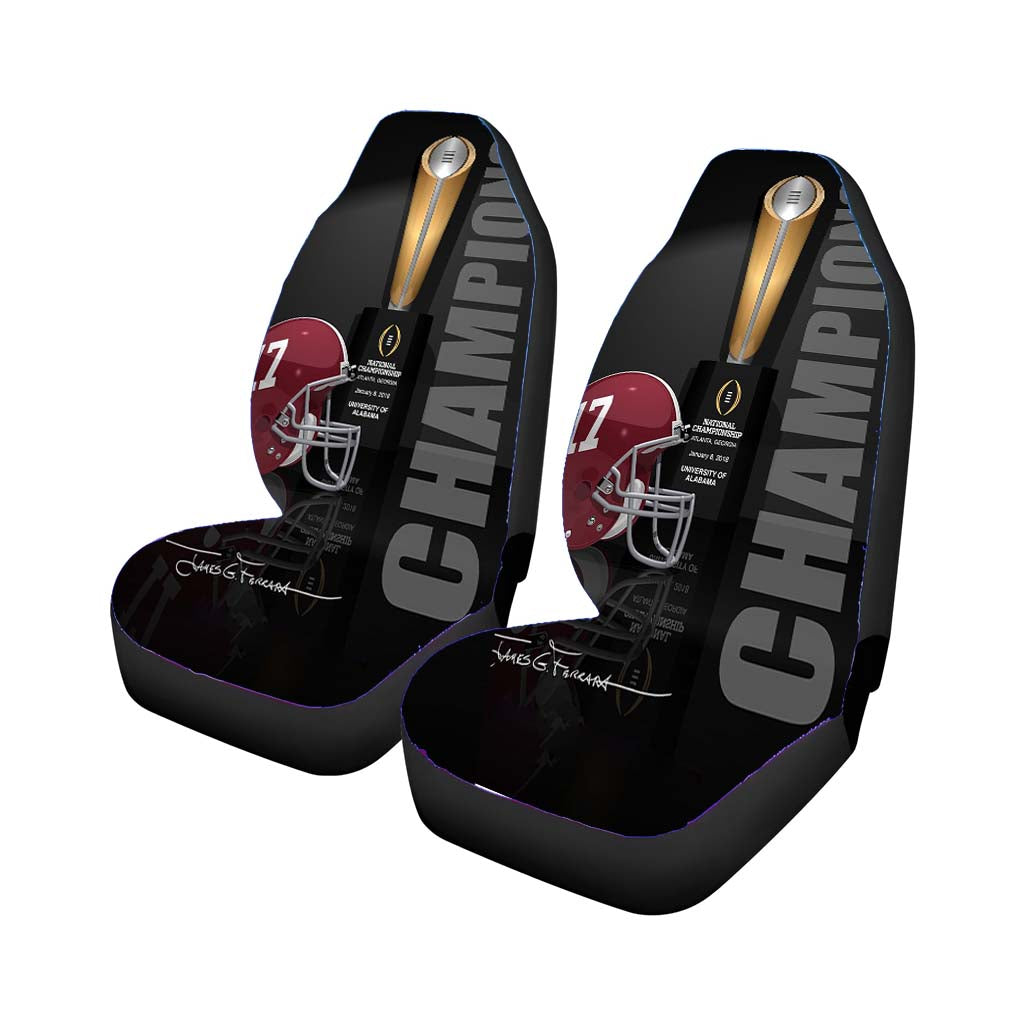 Alabama National Champions Wallpaper Car Seat Cover Waterproof Protection