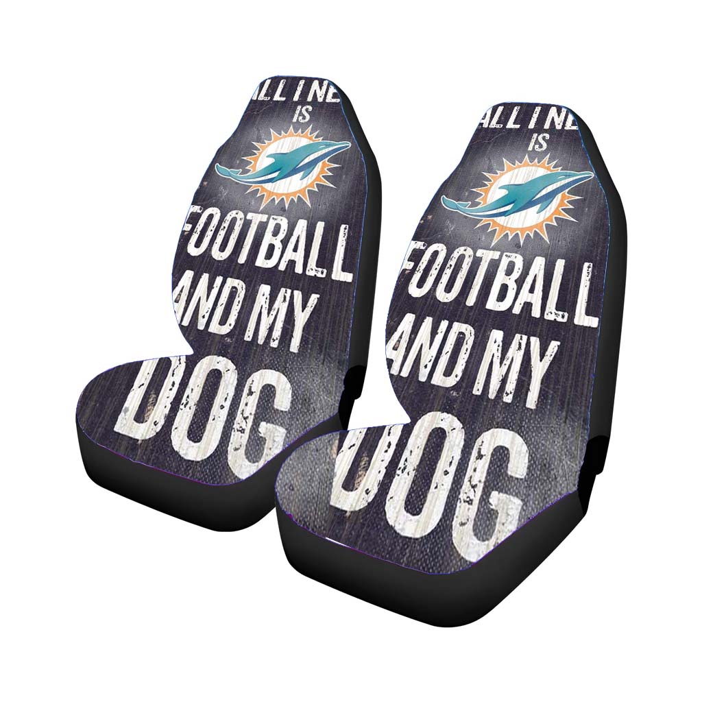 All I Need Is Miami Dolphins Football Car Seat Covers