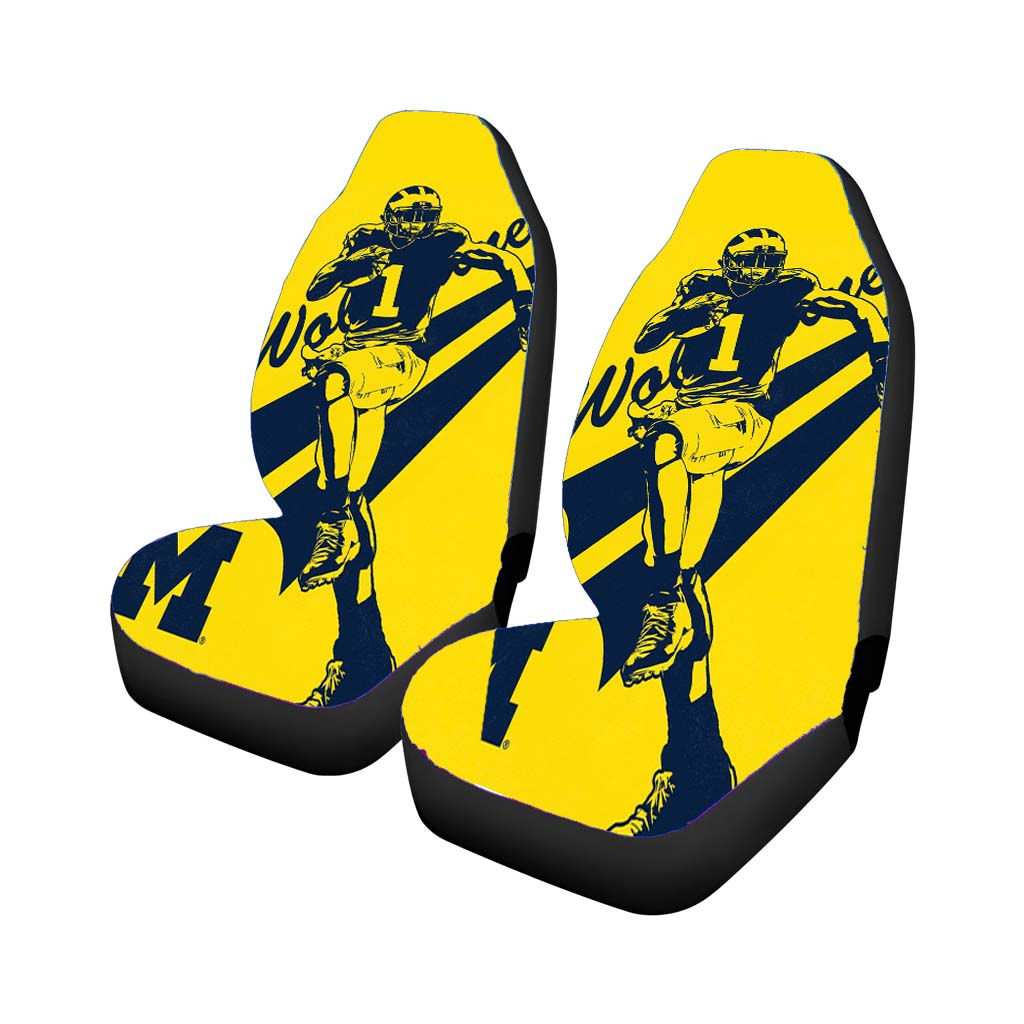 American Football Michigan Wolverines Club Car Seat Covers