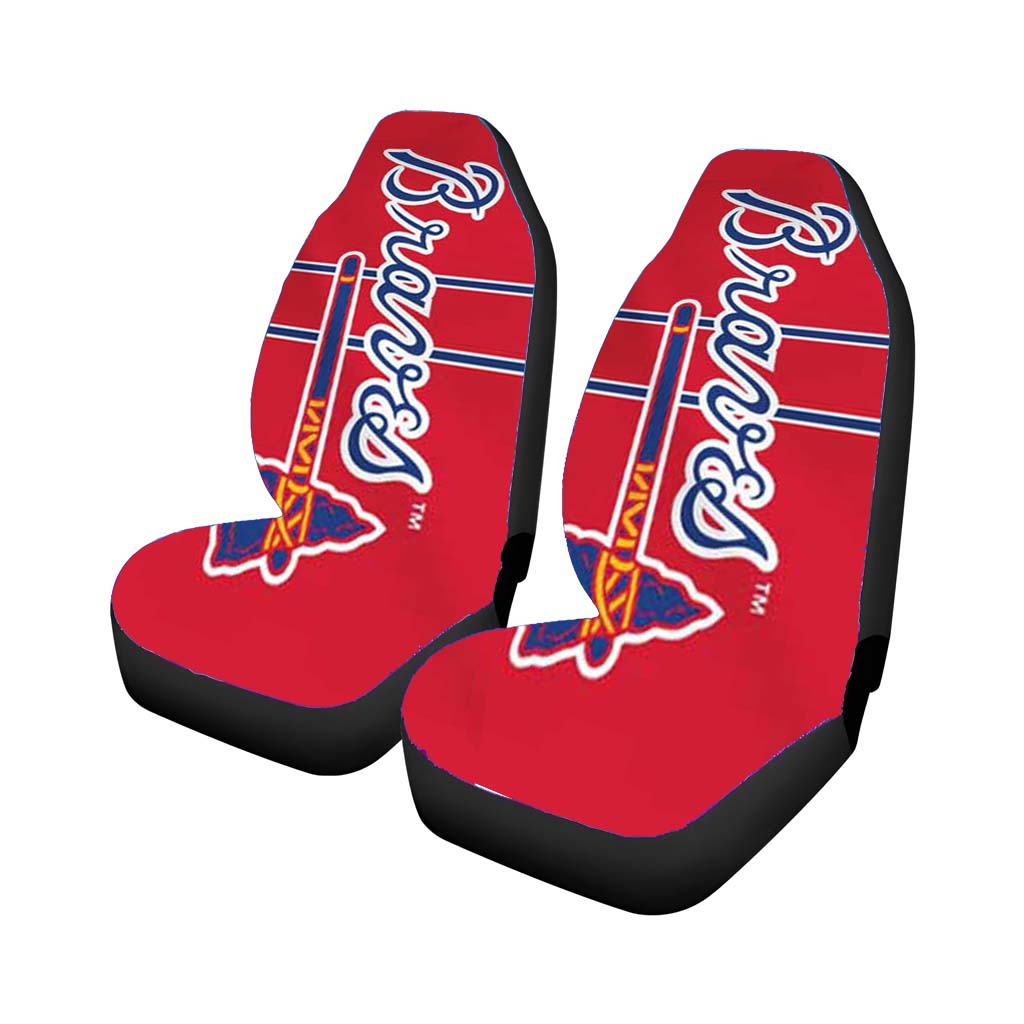 Atlanta Braves Jersey Logo Car Seat Cover Waterproof Protection