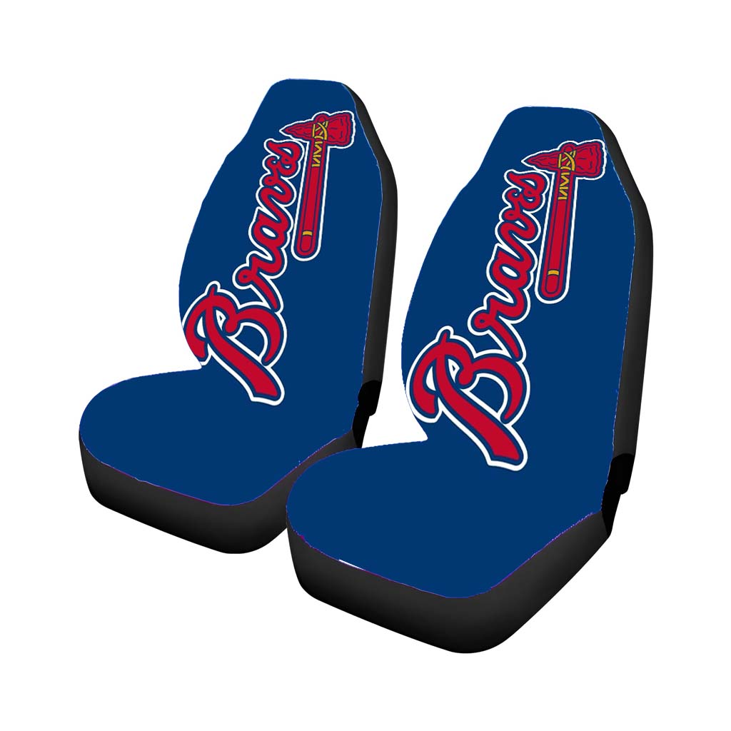 Atlanta Braves Red Blue Logo Car Seat Covers