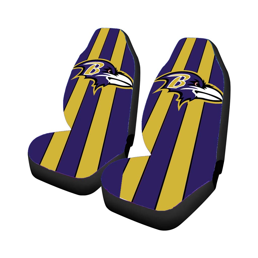 Baltimore Ravens Stripe Football Logo Car Seat Covers