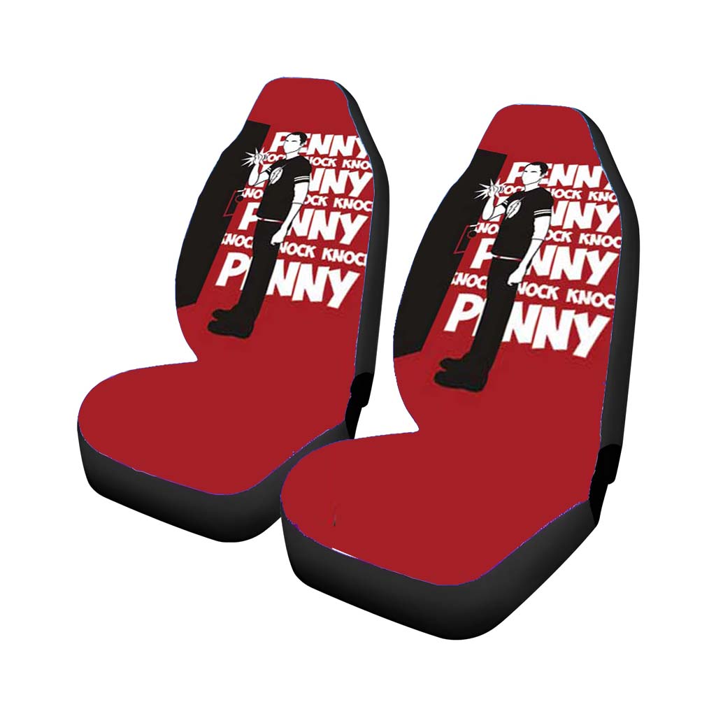 Big Bang Theory Knock Red Car Seat Covers