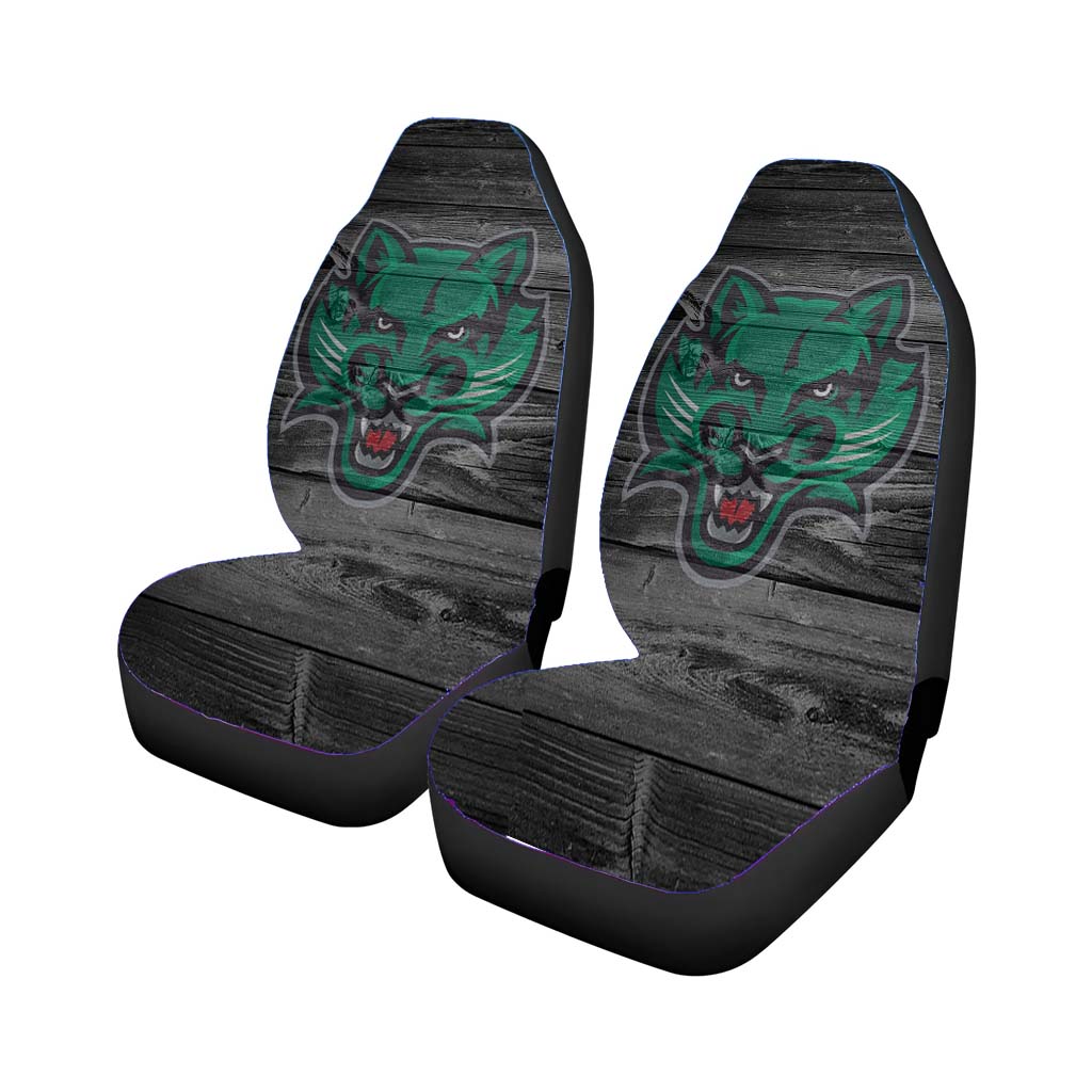 Binghamton Bearcat Nba Logo Dark Wood Wallpaper Car Seat Covers