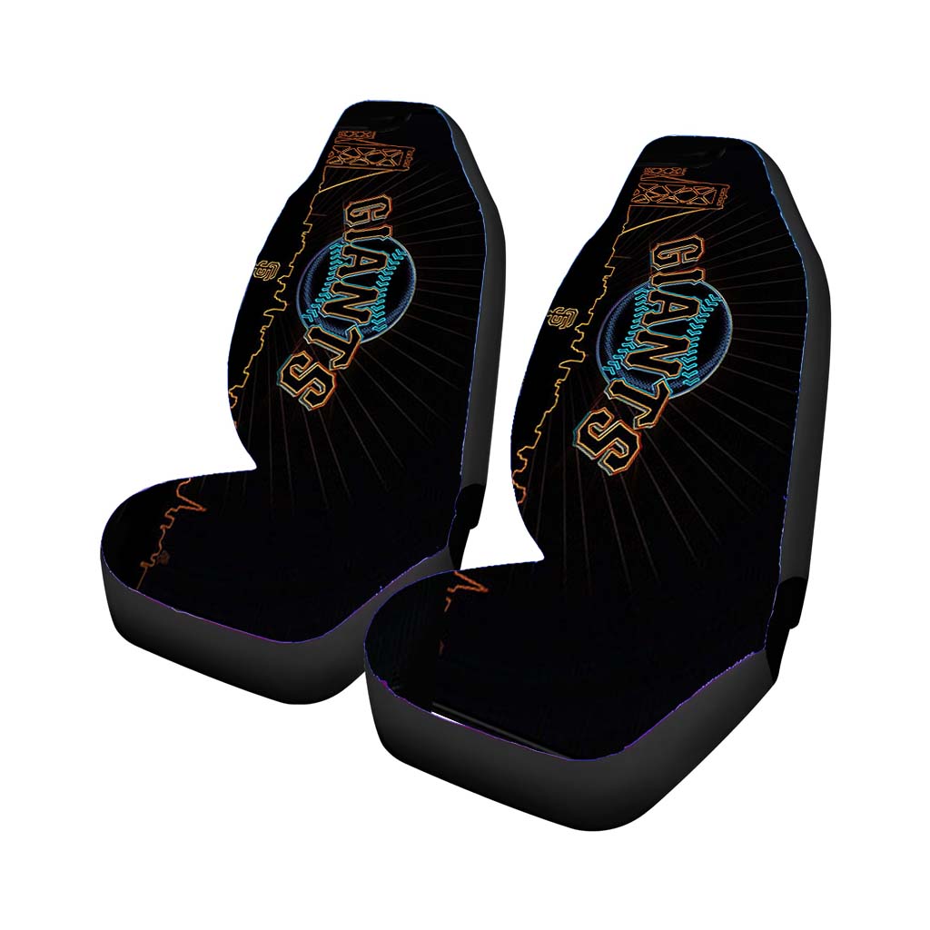 Black Giants Car Seat Cover Waterproof Protection
