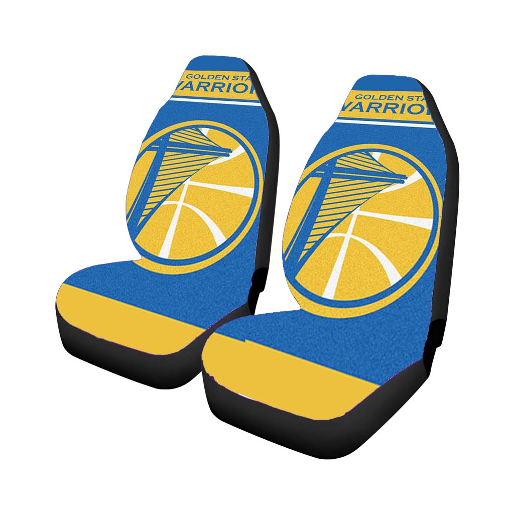 Blue Yellow Golden State Warriors Car Seat Covers