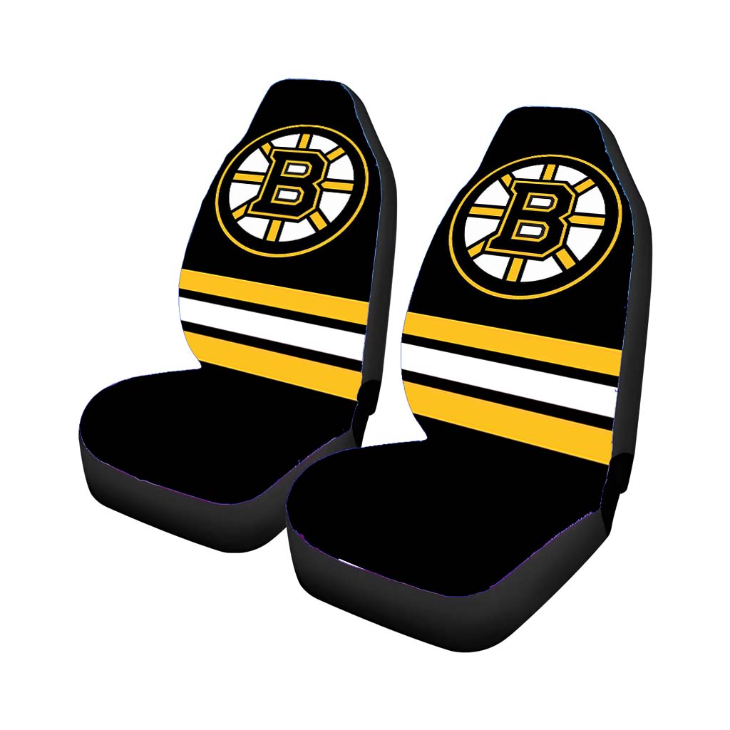 Boston Bruins Bvb Logo Black Car Seat Cover Waterproof Protection
