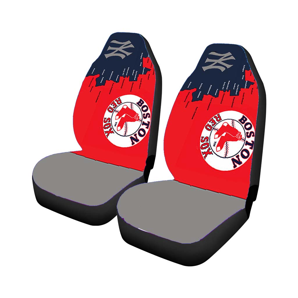 Boston Red Sox Logos Car Seat Covers
