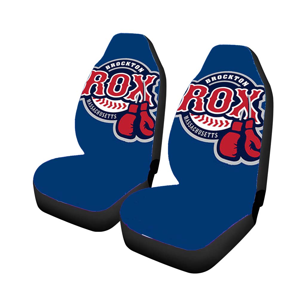 Brocton Rox Baseball Logo Blue Car Seat Cover Waterproof Protection