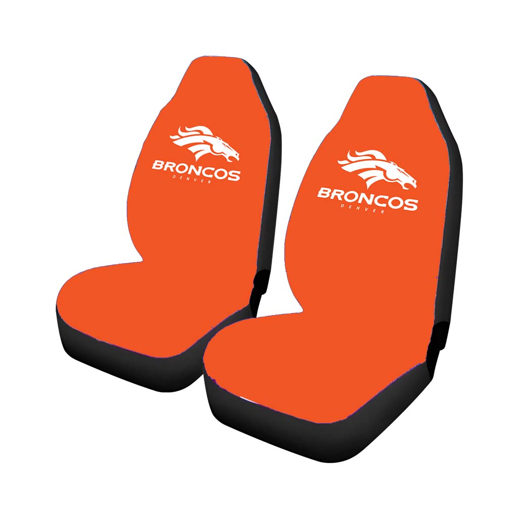 Broncos Denver White Car Seat Covers