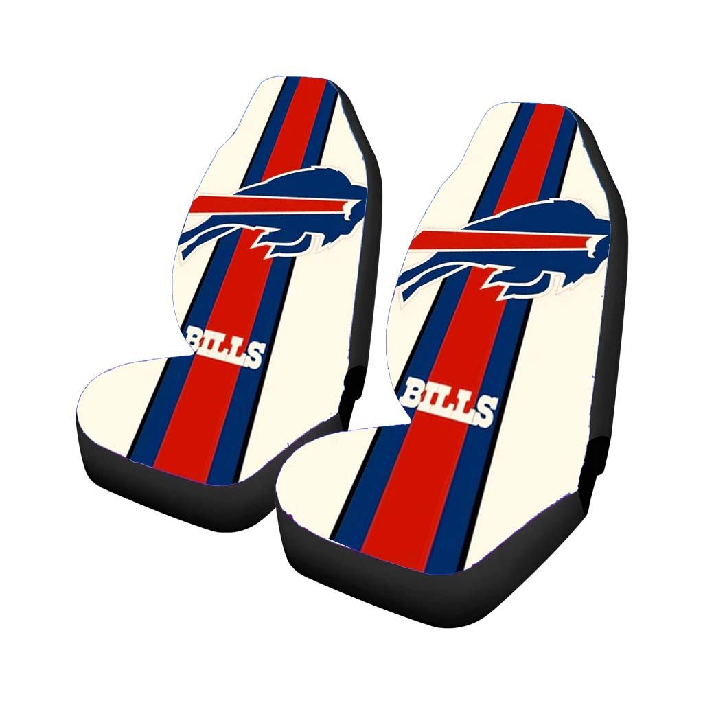 Buffalo Bills White Rear Car Seat Covers