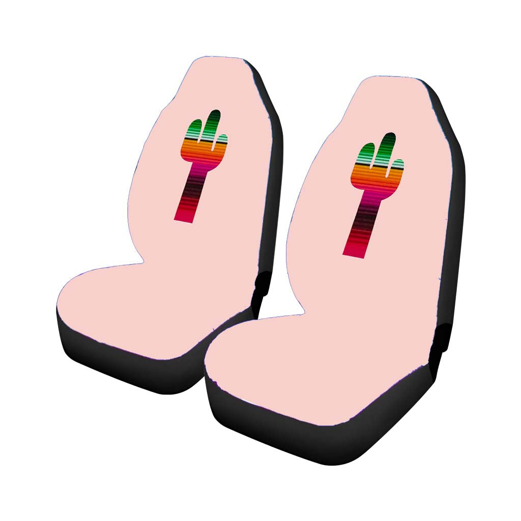 Cactus Serape Fiesta Sweet Texas Treasures Cacti Desert Colorful Bright Summer Car Seat Covers