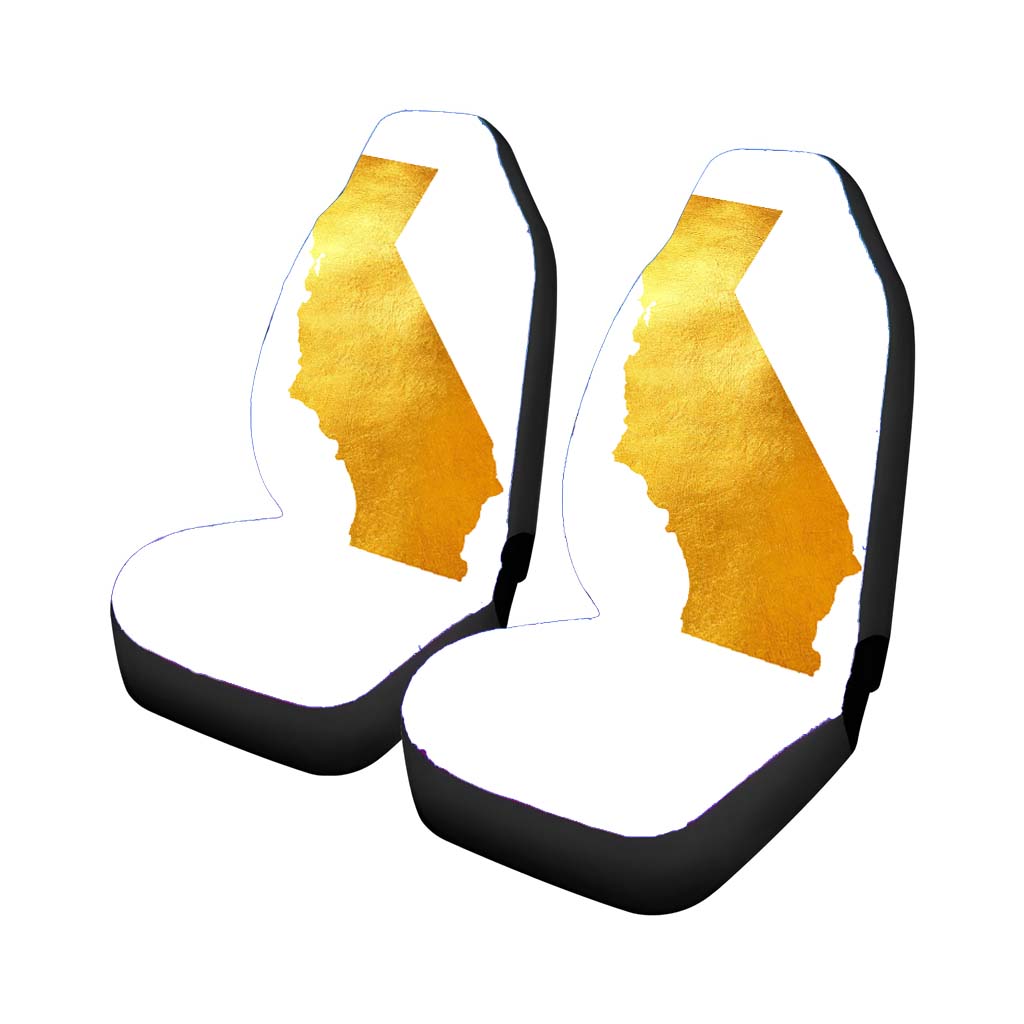 California Golden State Map Car Seat Cover Waterproof Protection