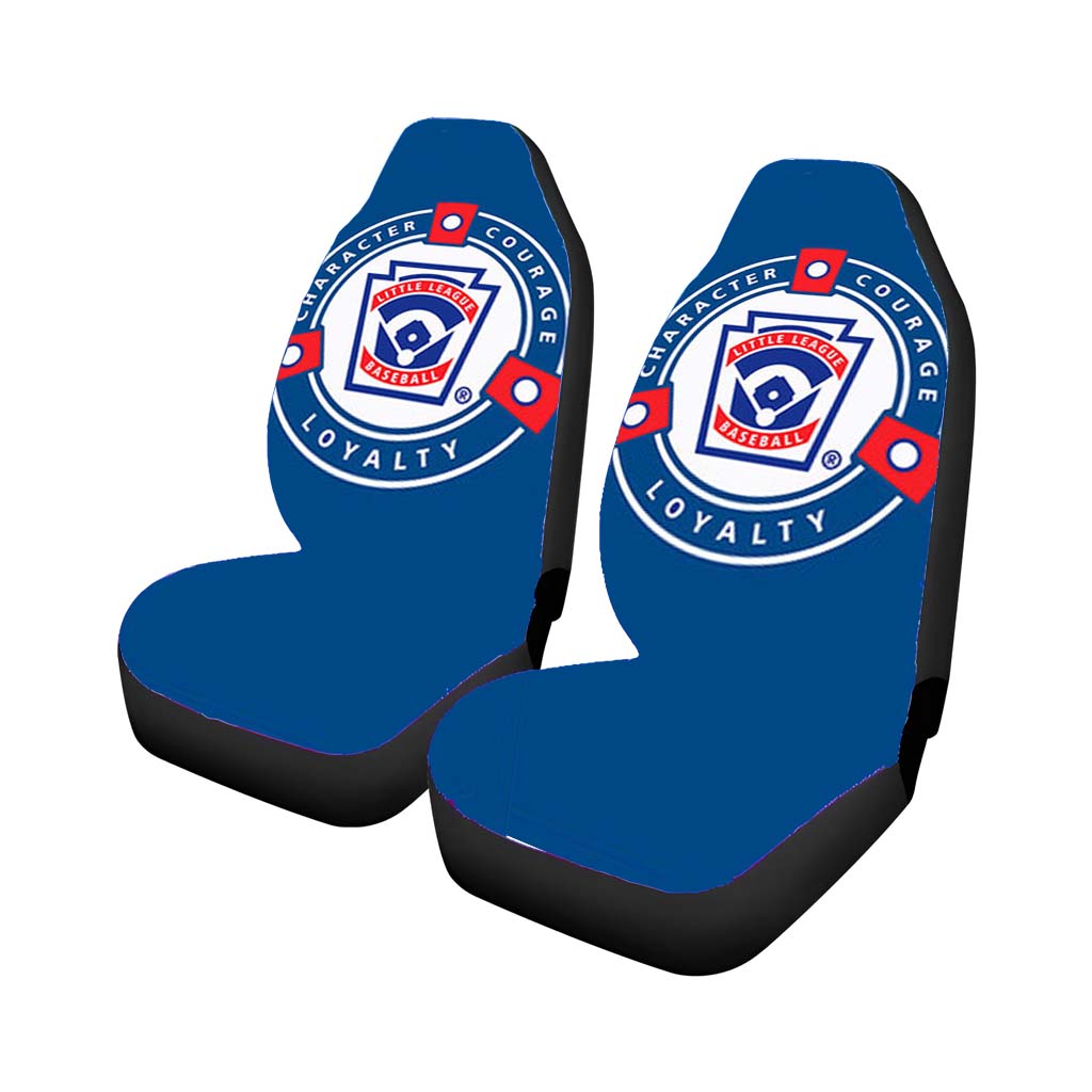 Character Corage Loyalty Baseball Logo Blue Car Seat Cover Waterproof Protection