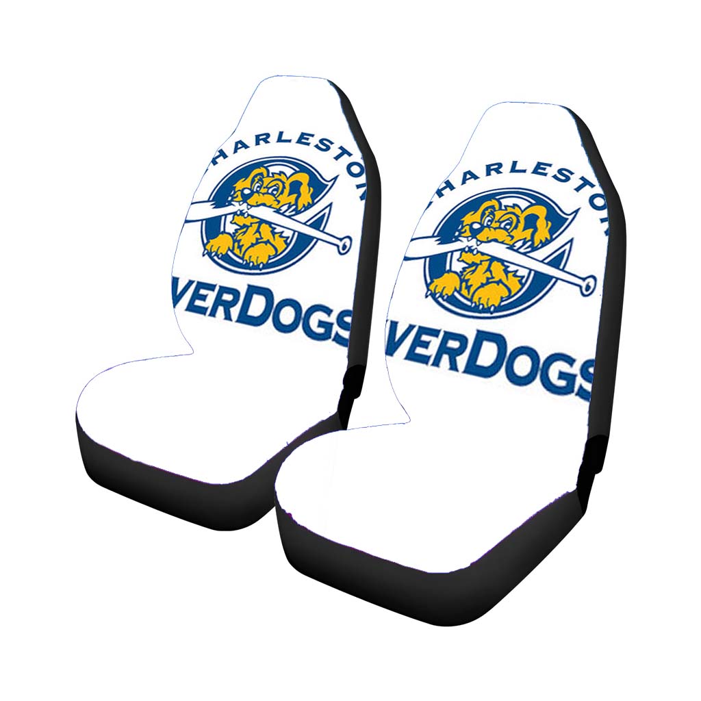 Charleston River Dogs Baseball Logo White Car Seat Covers