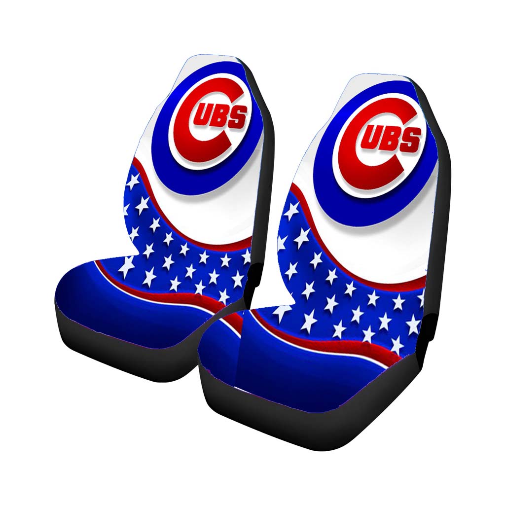 Chicago Cubs Americ Rear Car Seat Covers