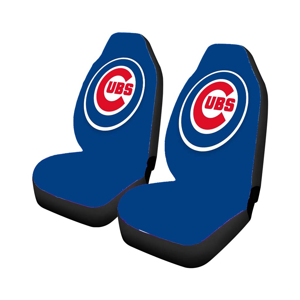 Chicago Cubs Blue Circl Car Seat Cover Waterproof Protection