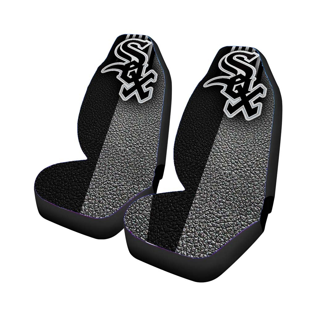Chicago White Sox Leather Texture Wallpaper Car Seat Cover Waterproof Protection