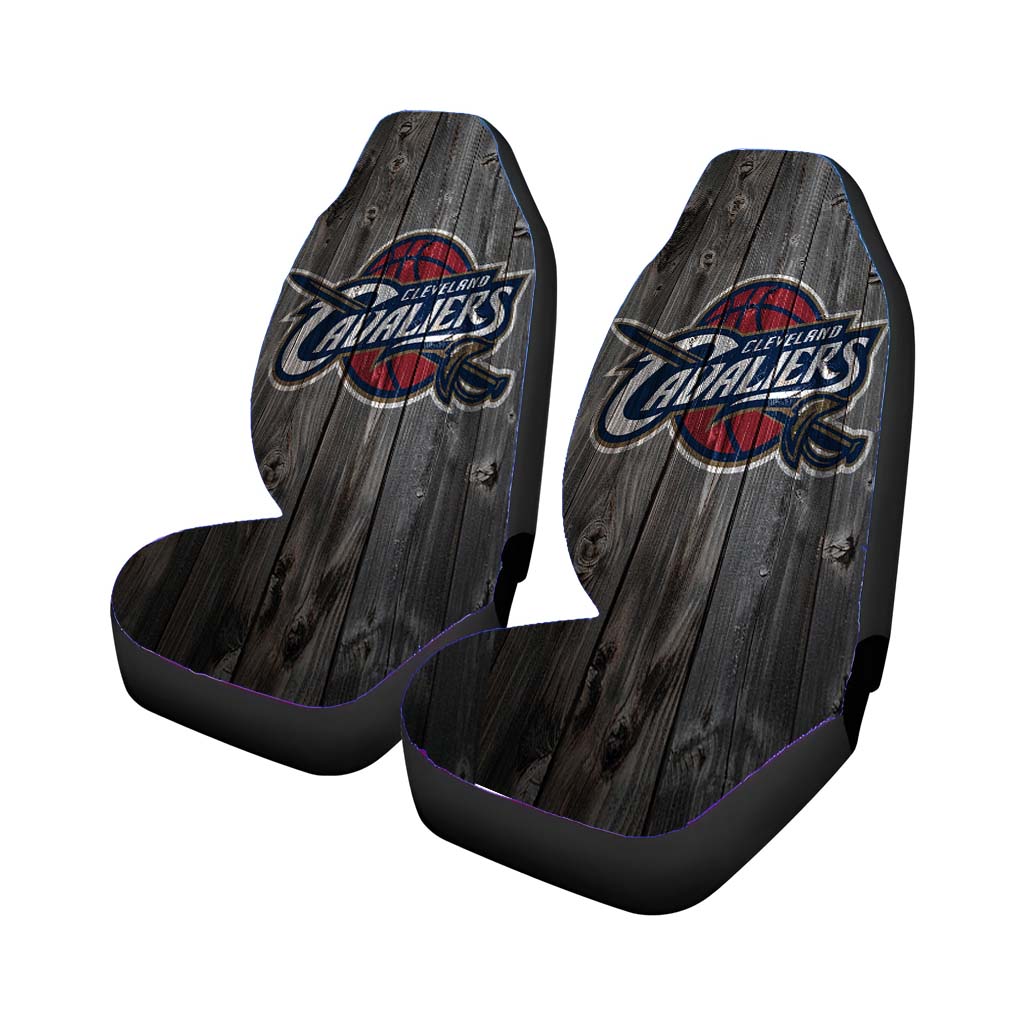 Cleveland Cavaliers Nba Dark Wood Wallpaper Car Seat Covers