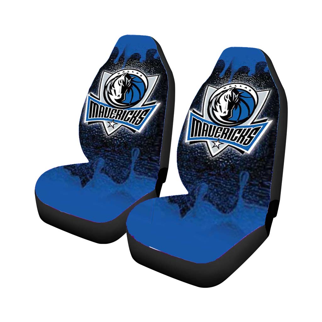 Dallas Mavericks Rough Bkg Car Seat Covers