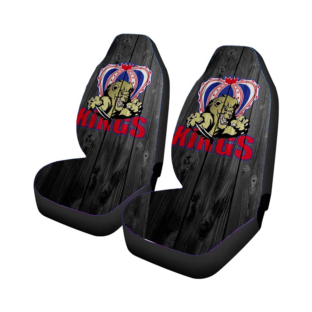 Dauphin Kings Nhl Logo Dark Wood Wallpaper Car Seat Cover Waterproof Protection