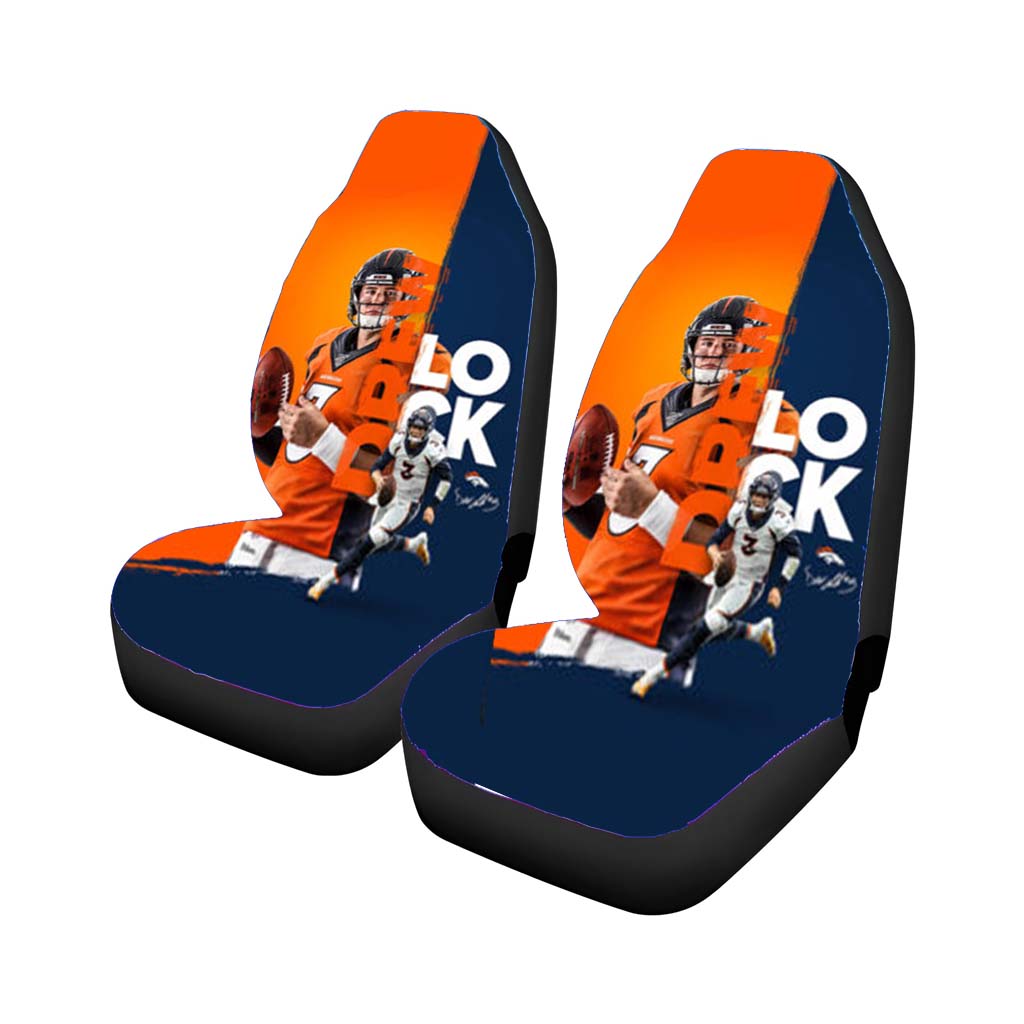 Denver Broncos Drew Lock Car Seat Covers
