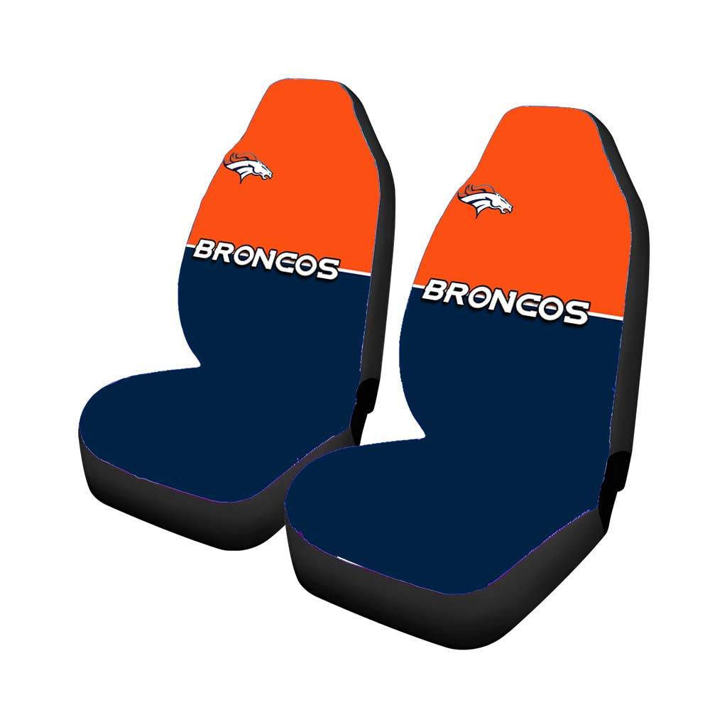 Denver Broncos Minimalist Wallpaper Car Seat Cover Waterproof Protection