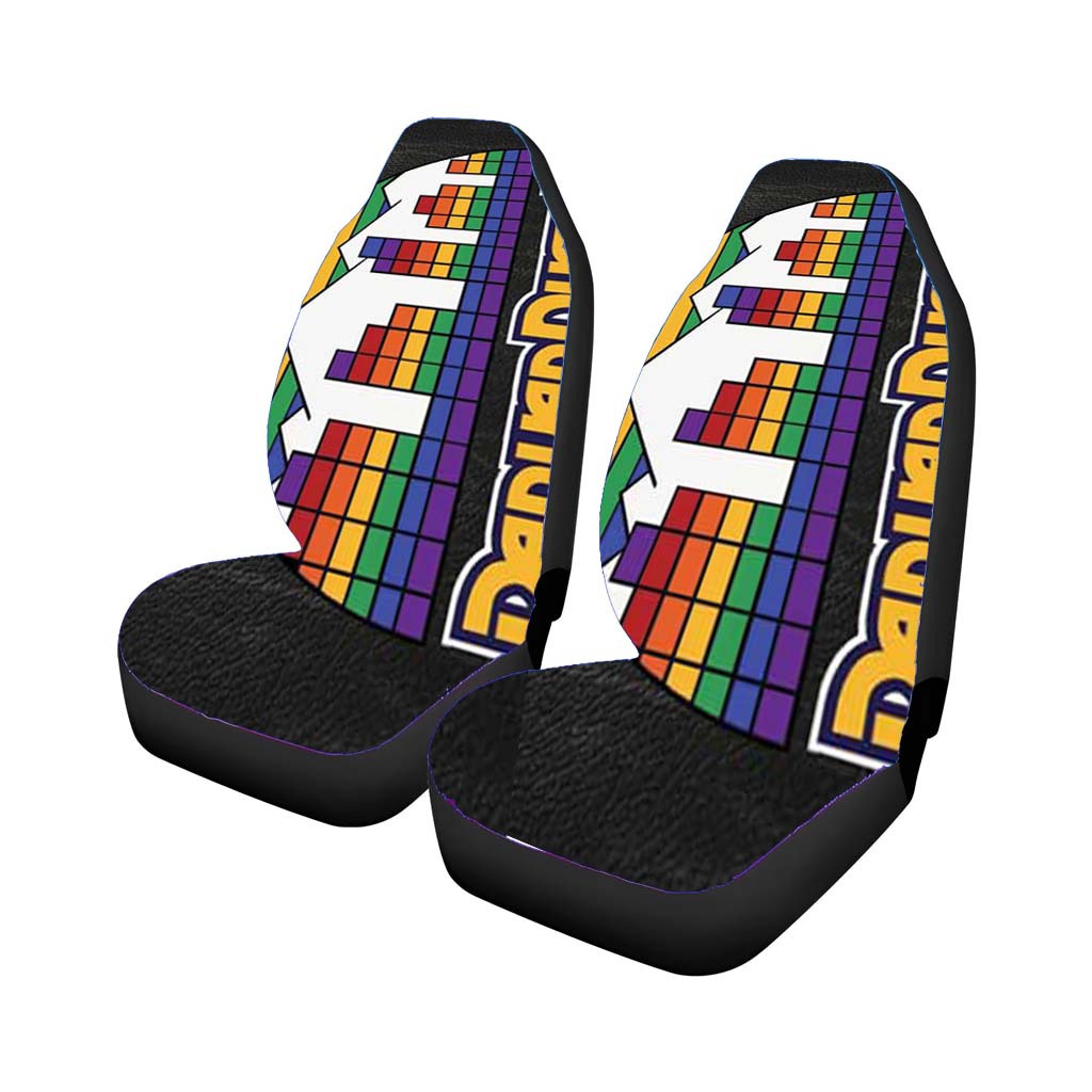 Denver Nuggets Logo Rainbow Effect Car Seat Covers