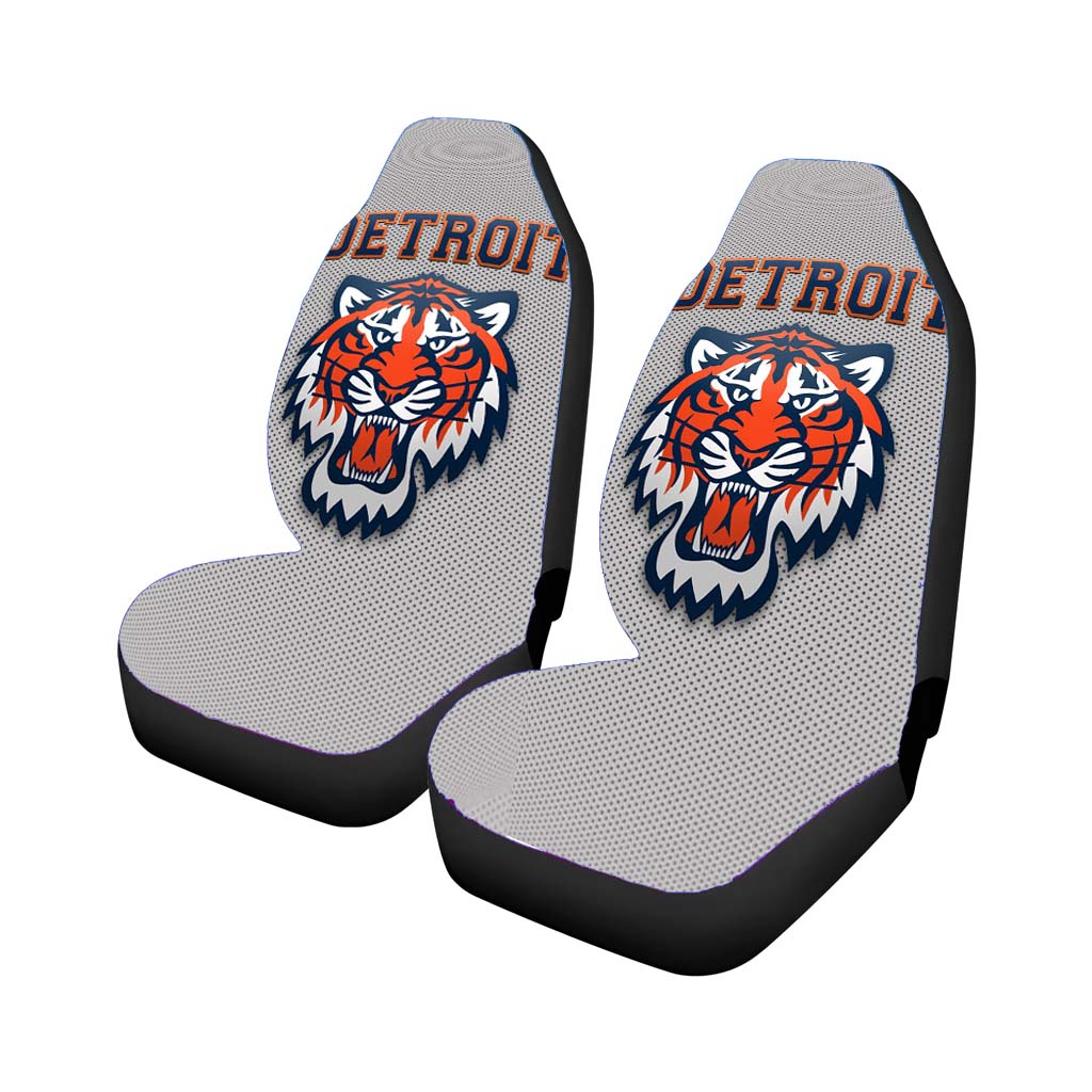 Detroid Tigers Texture Style Car Seat Covers