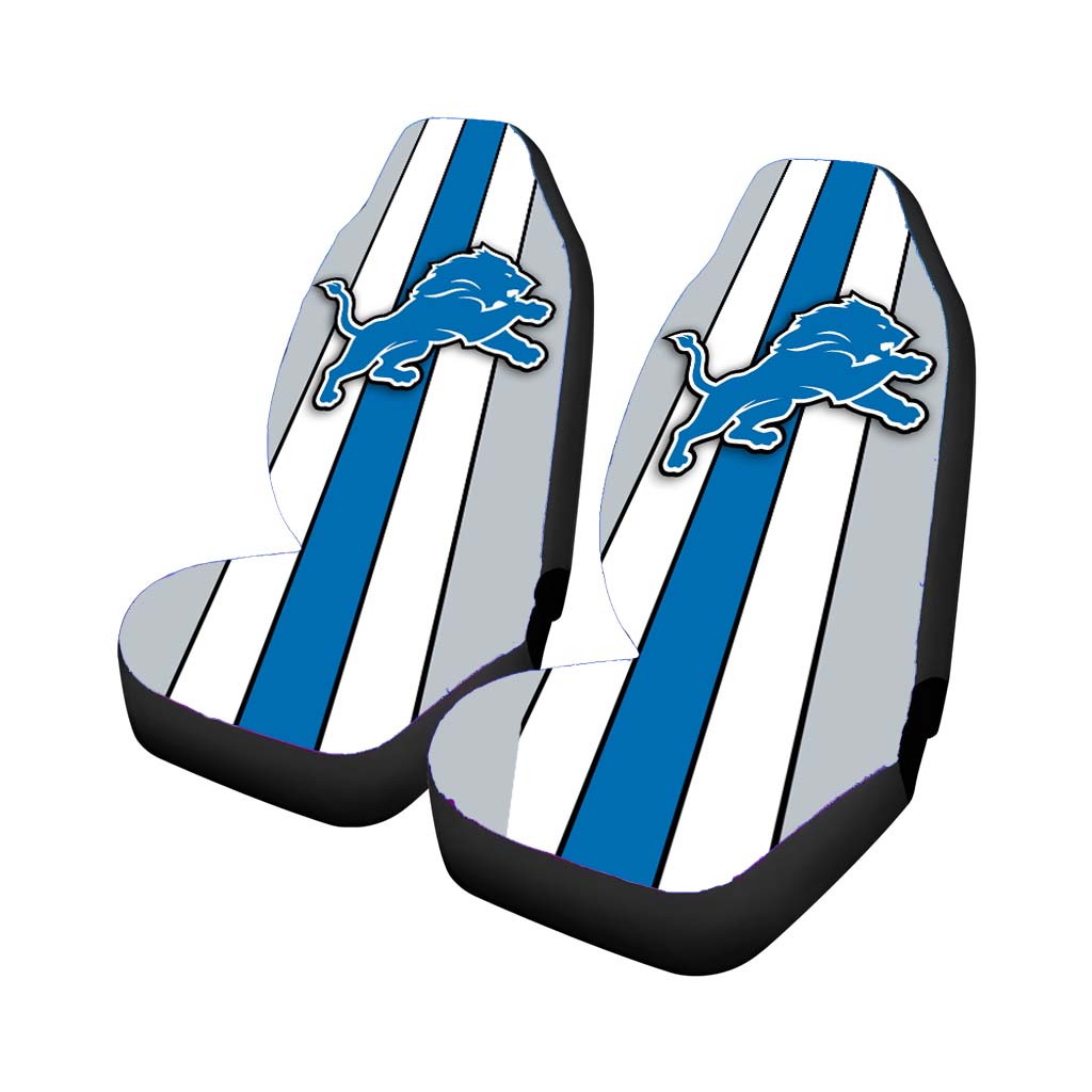 Detroit Lions Blue Football Logo Car Seat Covers