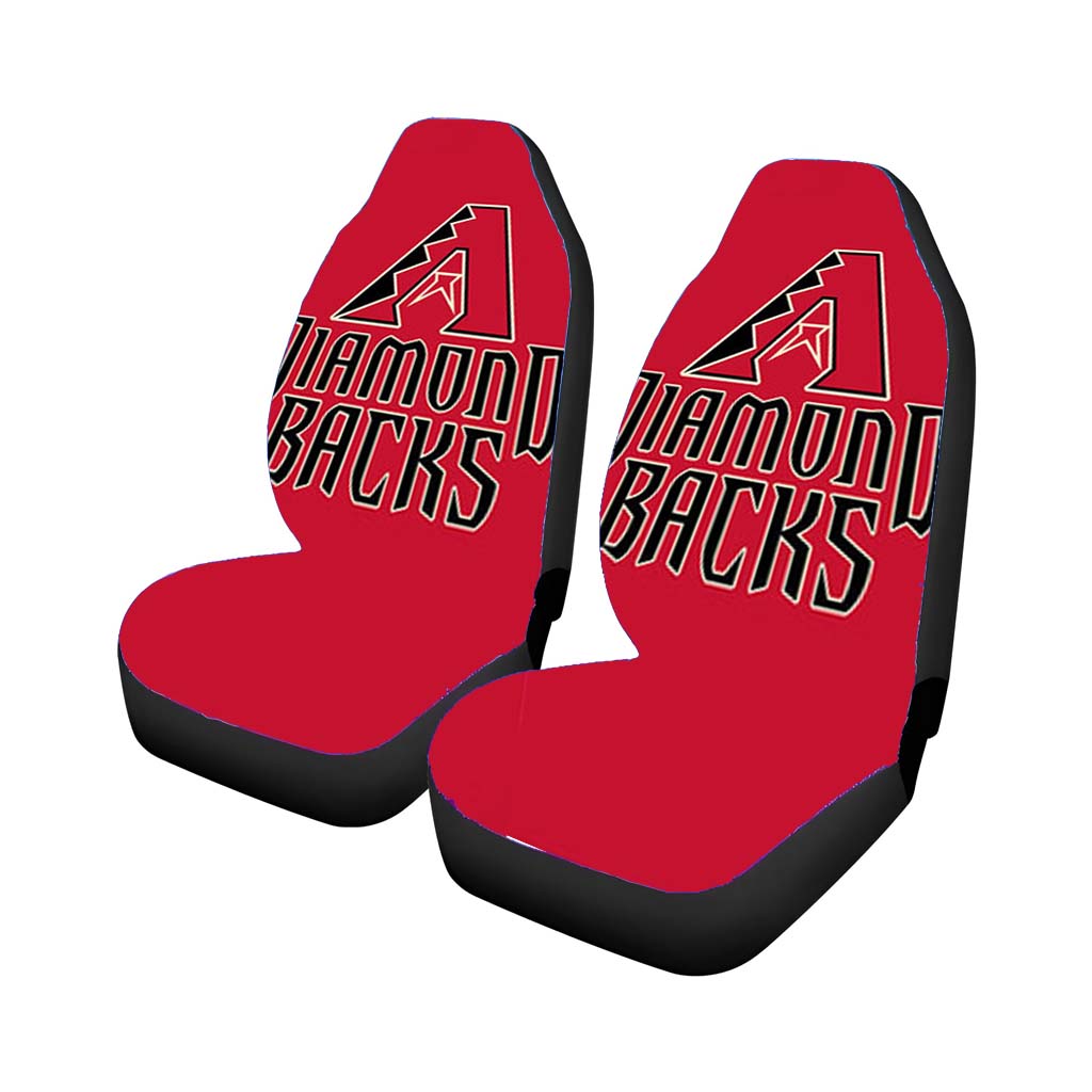 Diamond Backs Baseball Logo Red Car Seat Covers