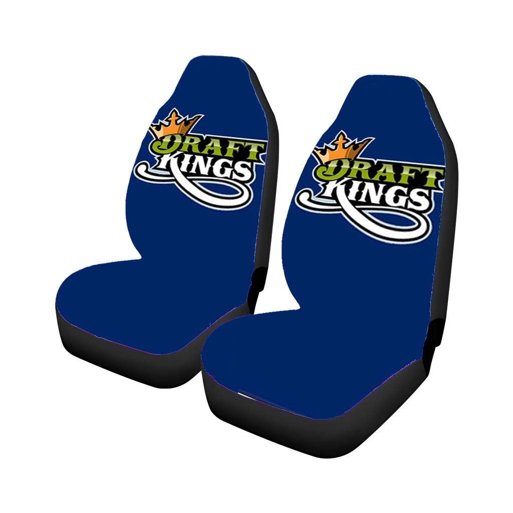 Draft King Baseball Logo Blue Car Seat Covers