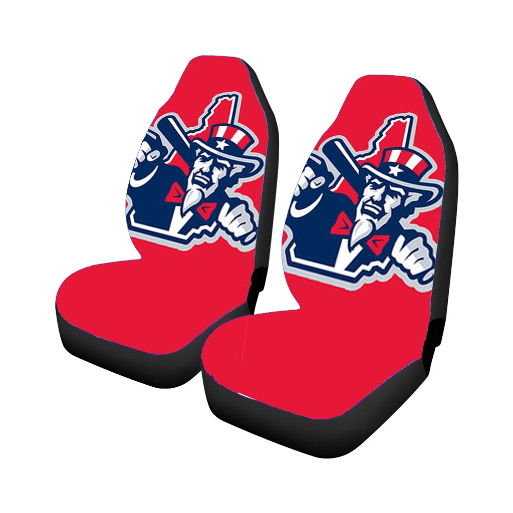 Fisher Cats Unclesam Baseball Logo Red Car Seat Covers