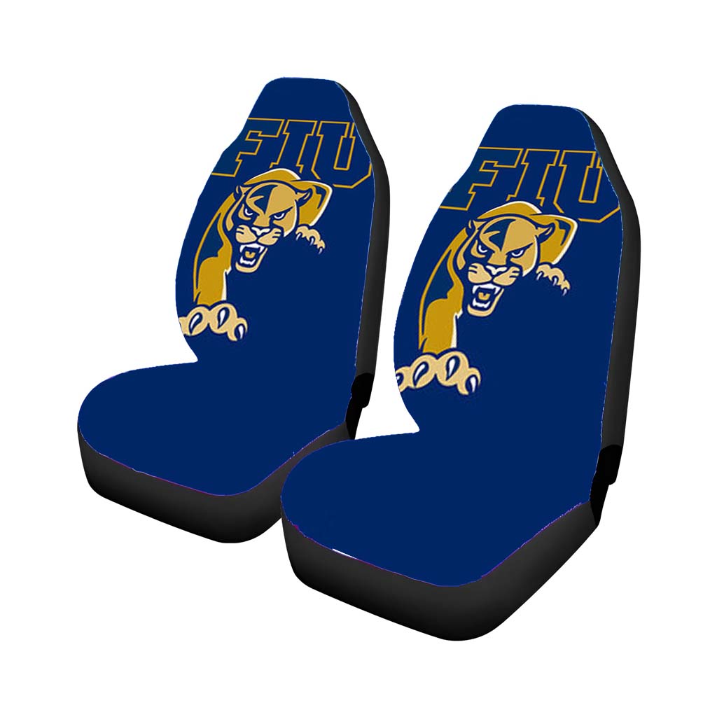 Fiu Baseball Logo Blue Car Seat Covers