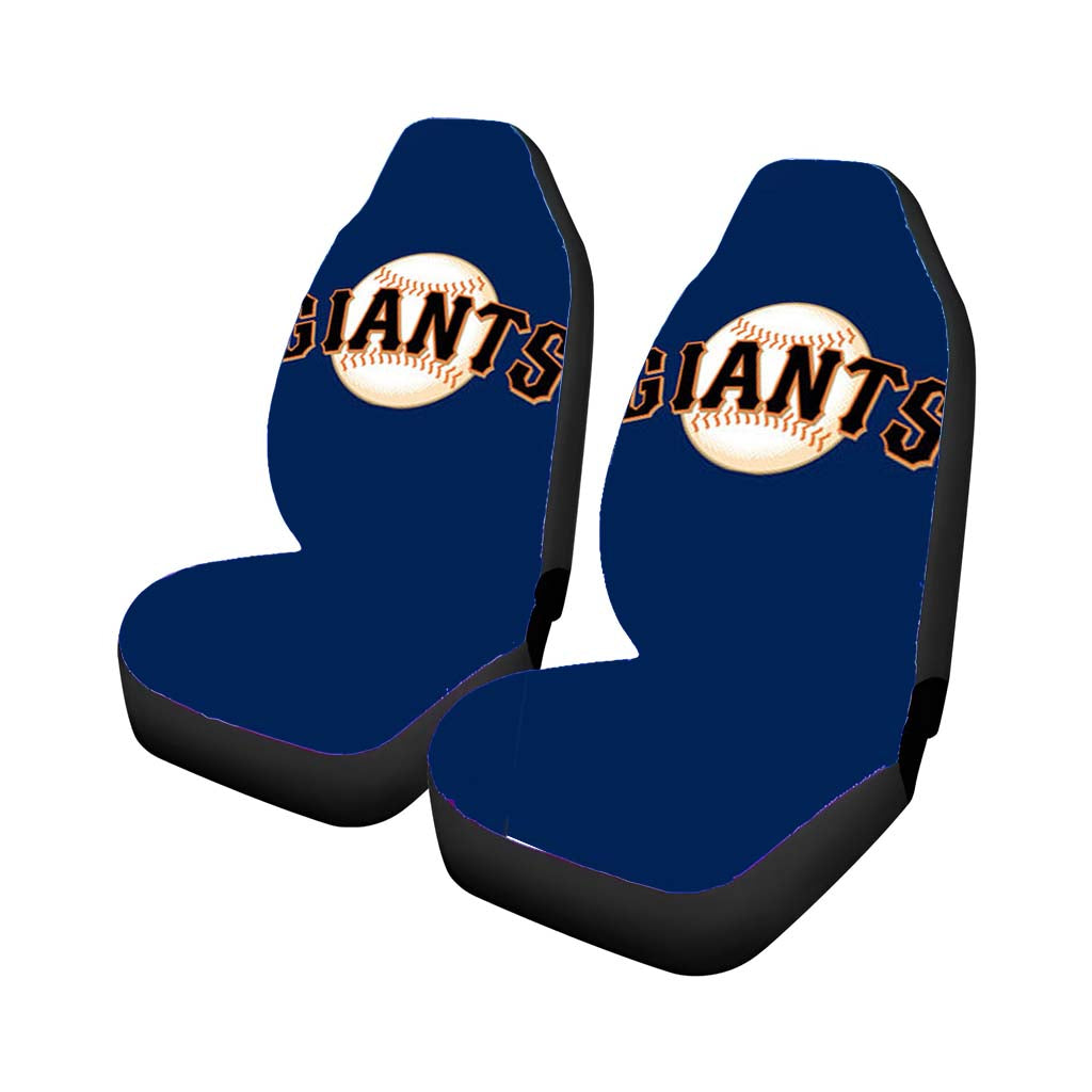 Giants Basebal Logo Blue Car Seat Covers