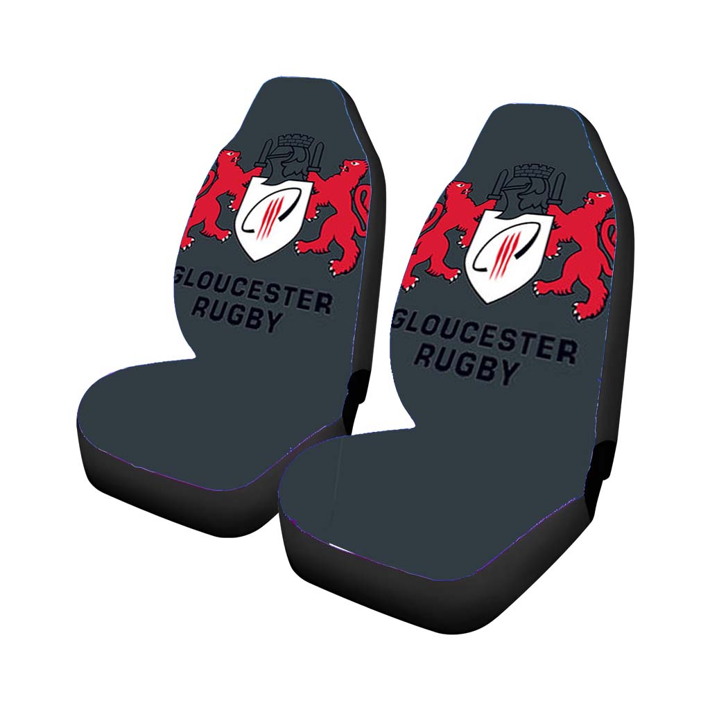Gloucester Rugby Logo Grey Car Seat Covers
