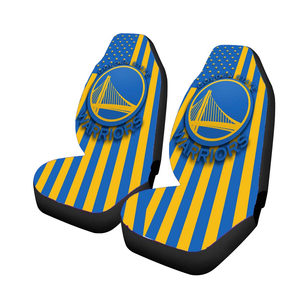 Golden State Warriors Logo Flag Car Seat Cover Waterproof Protection