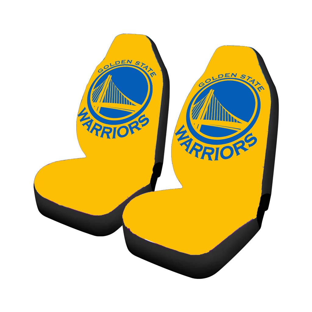 Golden State Warriors Yellow Car Seat Covers