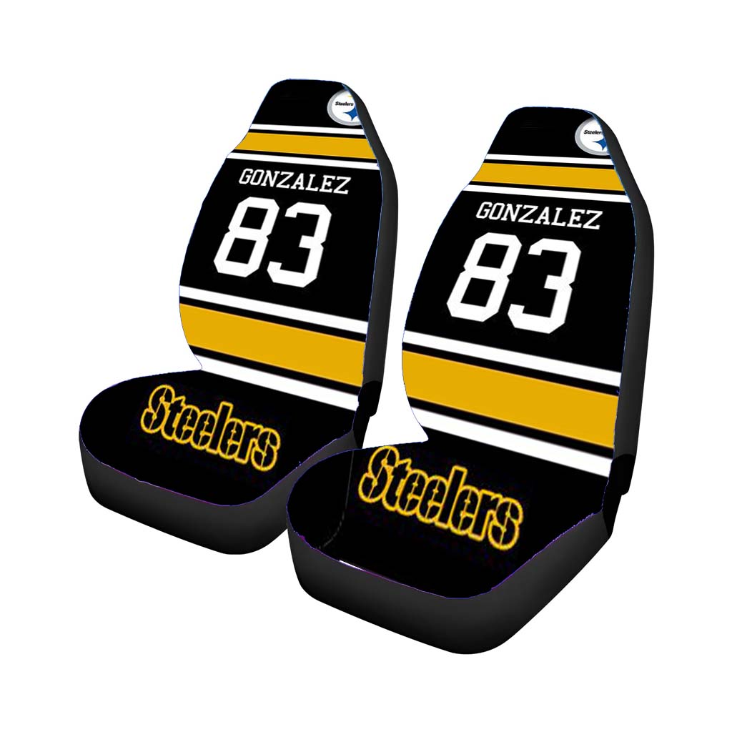 Gonzalez 83 Steelers Car Seat Covers