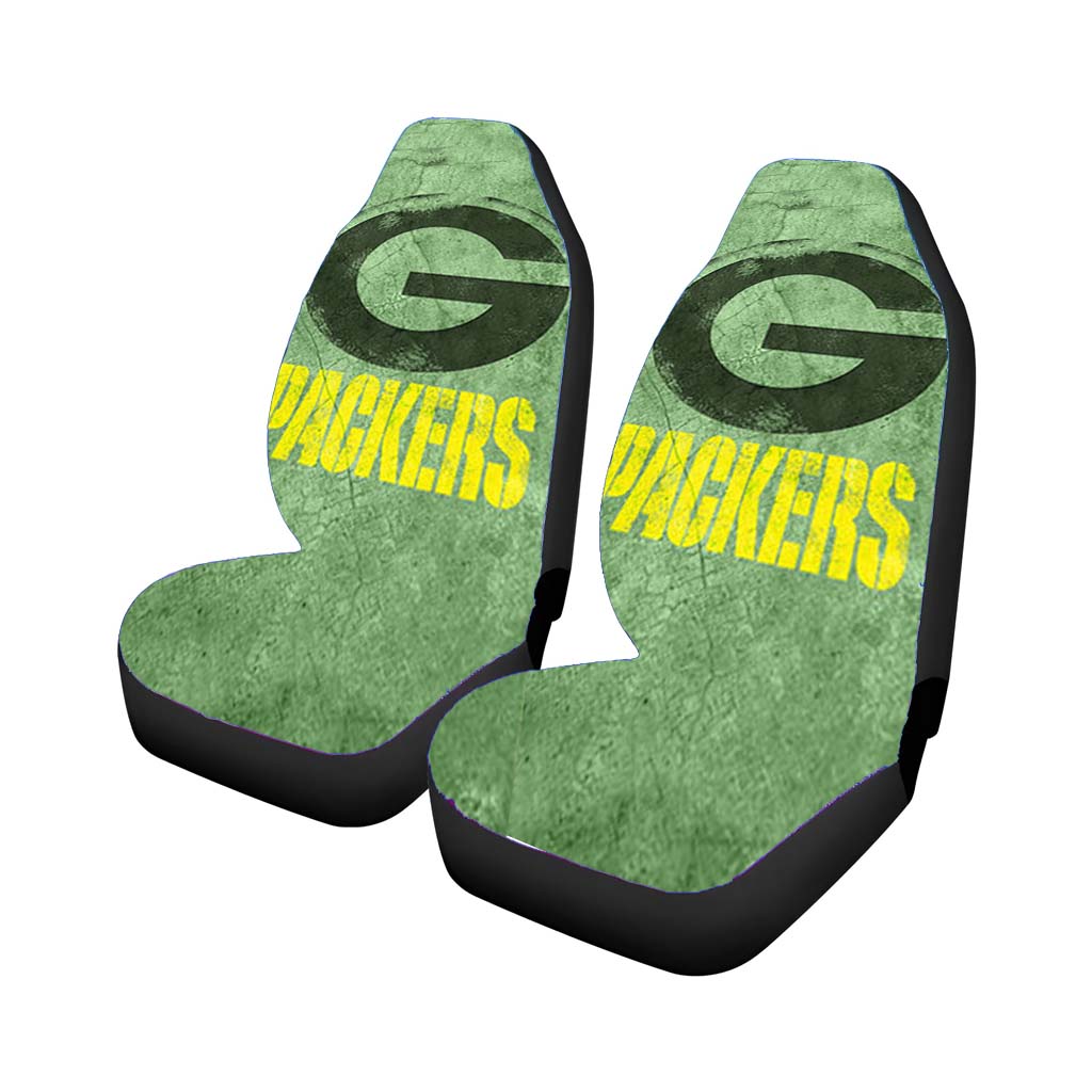 Green Packers Green Wall Car Seat Cover Waterproof Protection