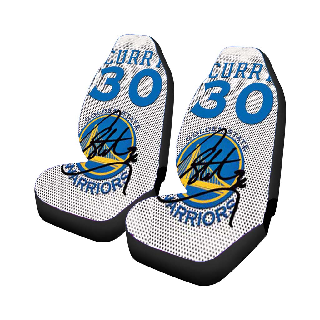 Gsw Stephen Curry Jersey Rear Car Seat Covers