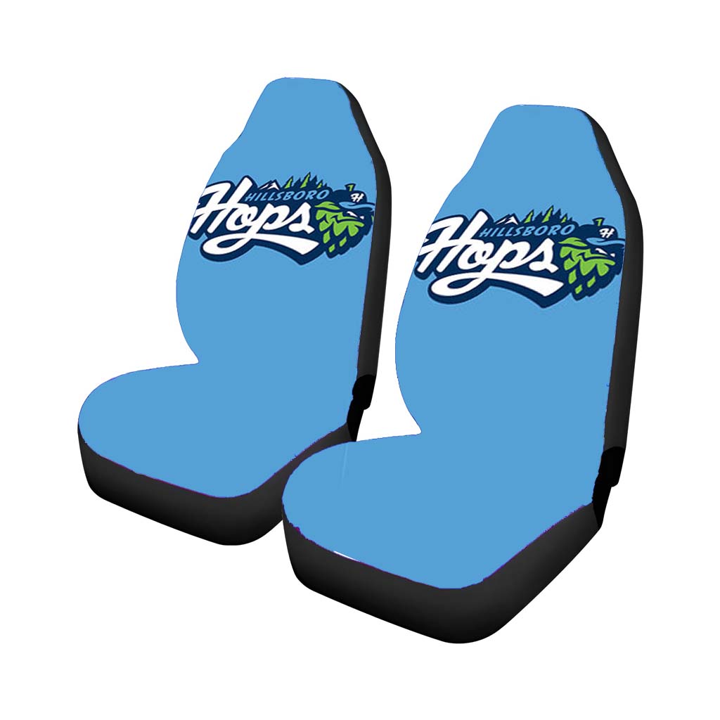 Hillsboro Hops Baseball Logo Blue Car Seat Covers