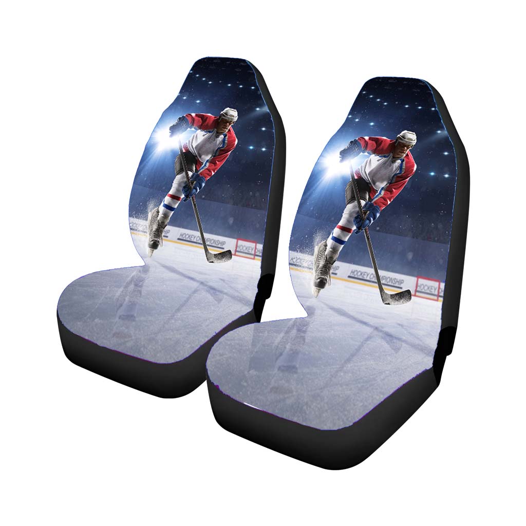 Hockey Man Ice Uniform Car Seat Cover Waterproof Protection