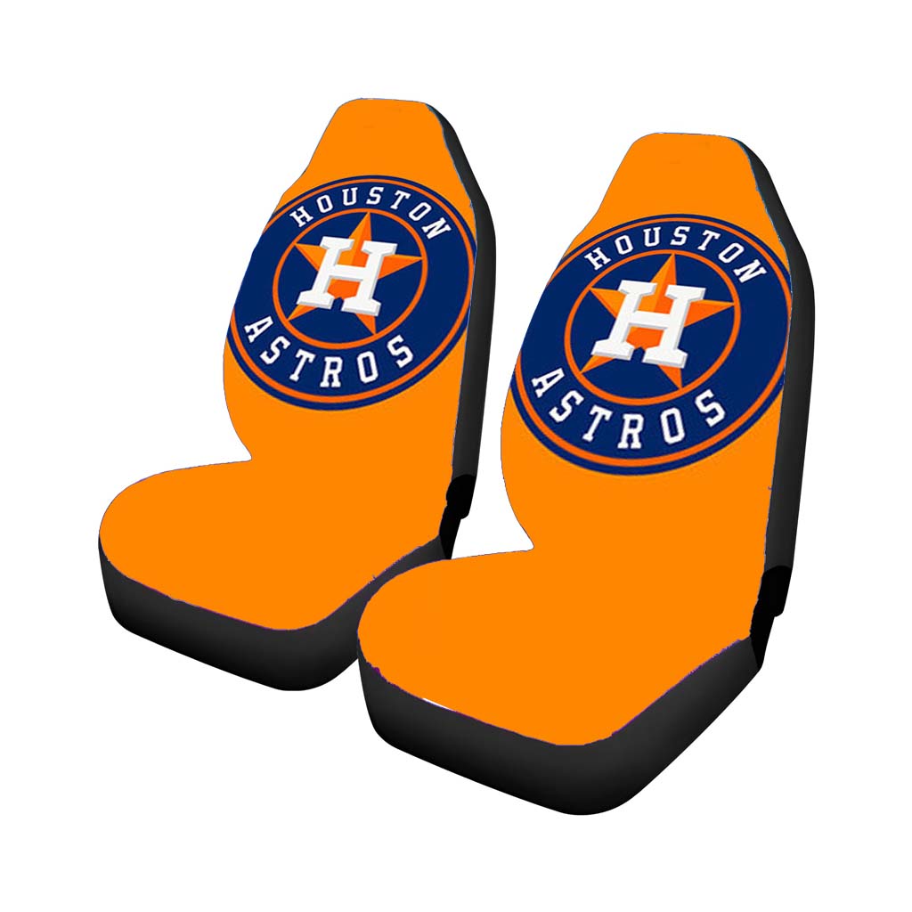 Houston Astros Logo Orange Car Seat Covers