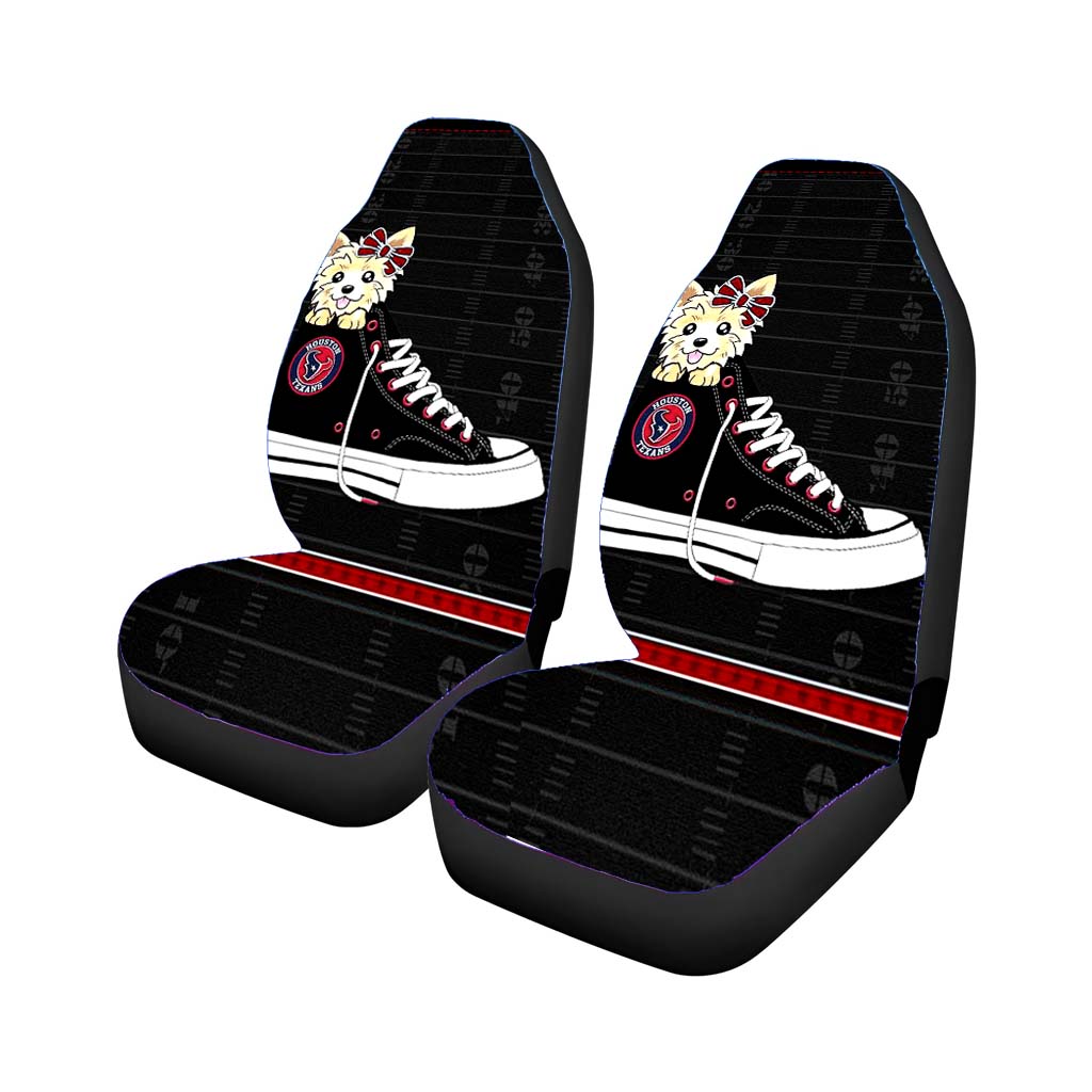 Houston Texans High Waist And Dog Car Seat Cover Waterproof Protection